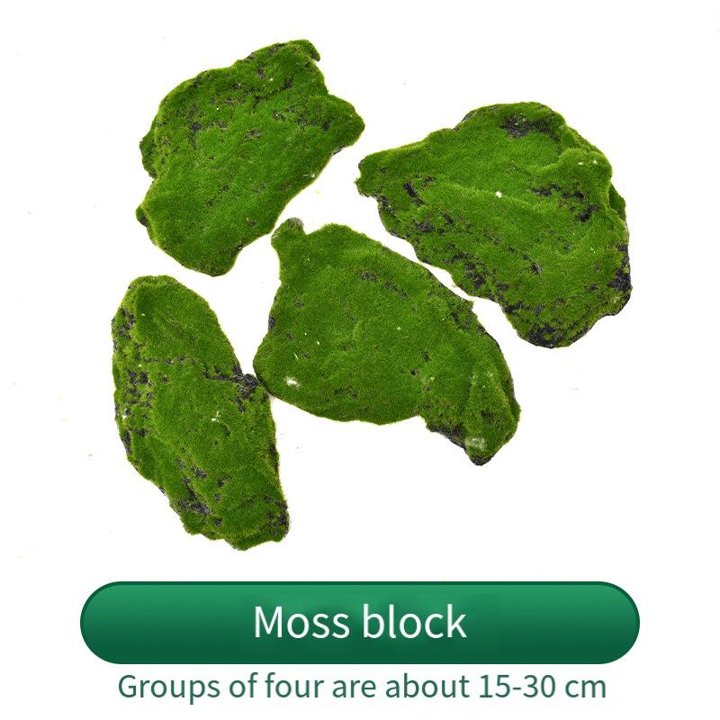 

Artificial Green Plants Moss Grass Fake Grass Eternal Life Mini Landscape Crafts for Home Garden Hotel Decoration Straw Mattress 1pcs