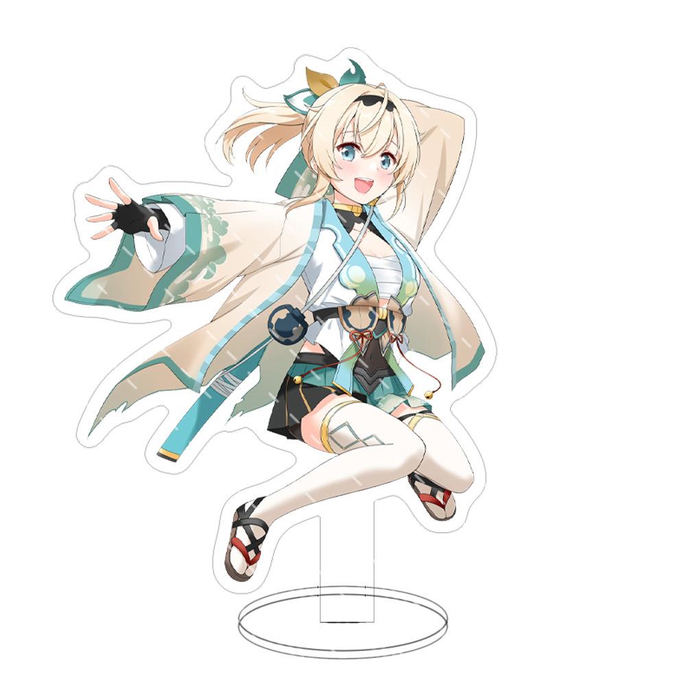 15cm Hololi Virtual Hostess New Cartoon Characters Acrylic Cosplay Stand Model Creative Office Decorations Cute Permanent Recording Fans