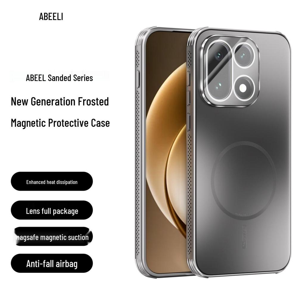 OnePlus 15 Magnetische Hitzableitende Mattierte Schutzhülle mit Linsenschutzfolie für OnePlus 13T.