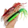 And Fishing Lure Hard Rod with Triple Floating Octopus Fishing Artificial Bait for Saltwater Marlin, Squid, Tuna, 6-color Set, 14cm, 40g, Hooks, Bait,