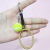 Chaveiro Criativo de Tênis Colorido Raquete de Tênis Mini Bola Fofa Estilo Esportivo Pingente de Chaveiro Lembrança Engraçada