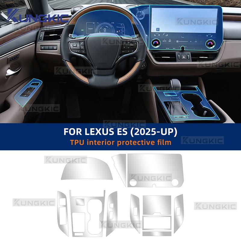 For Lexus ES 300 350h 2025 Gearbox Panel Navigation Screen Automotive Interior TPU Protective Film Cover Anti-Scratch Sticker