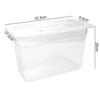 6L Sous Vide Cooker Container Transparent Food Grade Material with Lid Thickened Water Tank Immersion Cooking