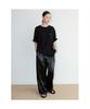 THE APERTURE Straight Satin Pants Black (Ta6721A025)