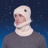 Neck Warmer Winter Glove Cap Set Warm Cap Solid Beanie Knitted Hat Gloves Scarf  Autumn/Winter