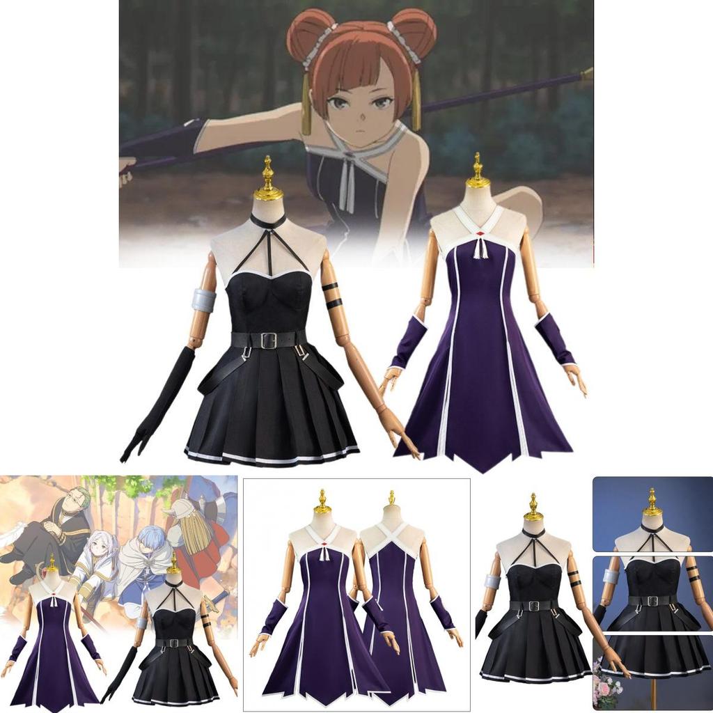Funeral Flora Cos Outfit Ubell Laofen Cosplay Anime Costume Polyester Fabric