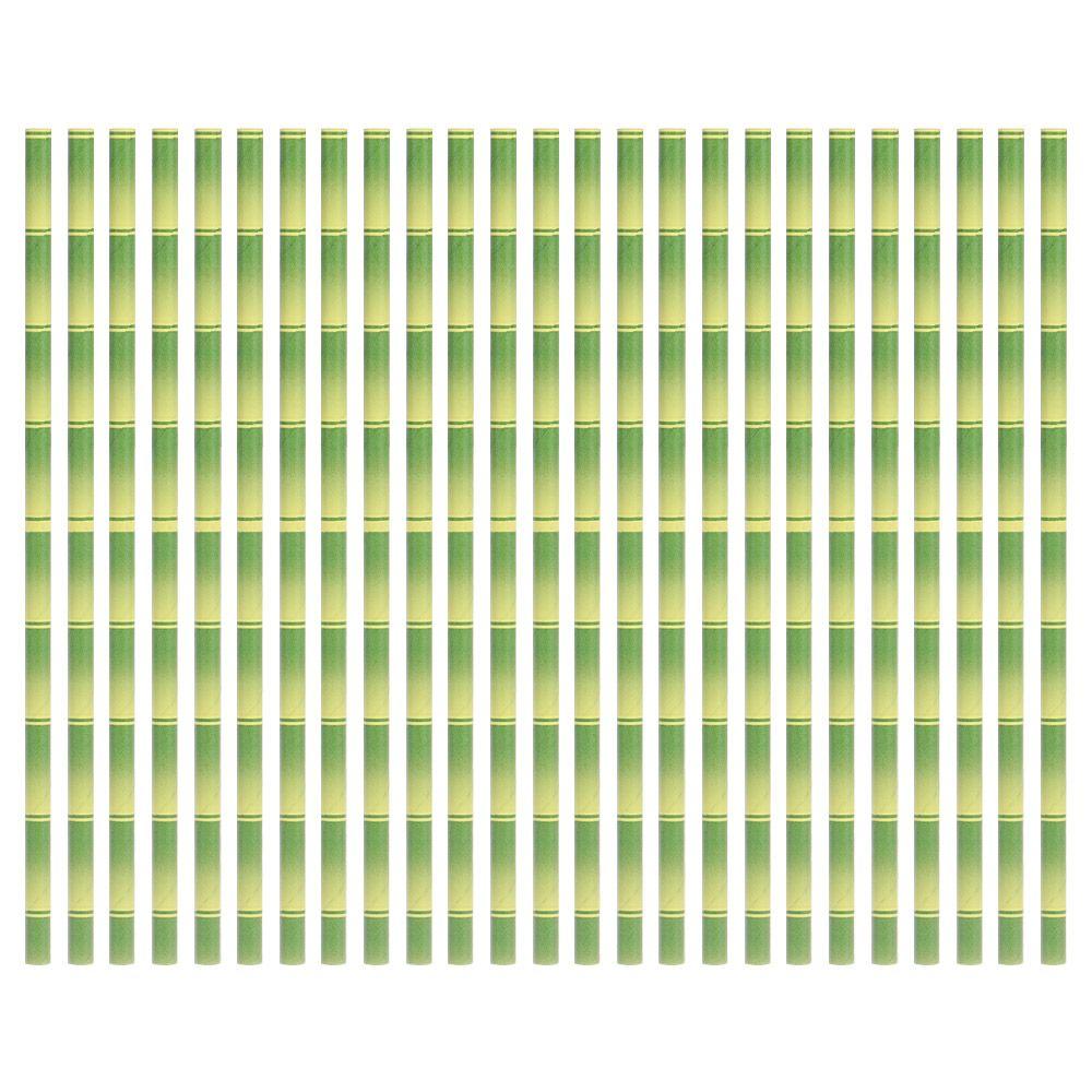 

25 шт. Домашний декоративный элемент для мероприятия, принадлежности для вечеринки по случаю дня рождения, бумажные соломинки, зеленые бамбуковые соломинки для питья зелёный