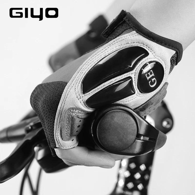 Guantes de Ciclismo Giyo sin Dedos Guantes de Medio Dedo para Bicicleta Tejido de Lycra Guantes Cortos Accesorios para Exteriores para Bicicleta de Montaña Bicicleta de Carretera