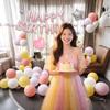 Internet Celebrity Birthday Balloon Decoration Scene Arrangement Boys And Girls 18 Year Old Party Happy Supplies Background Wall
