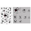 Static Halloween Stickers Black Scary Sticker Creative Spider Bat Decals  Smooth Surface