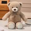 40cm Lovely Cartoon Bear Plush Toys Stuffed Elegant  Ribbon Bow Tie Bear Doll Warm Cozy Hugging Appease Animal Toys Kids Gift