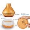 Wood Grain Ultrasonic Aromatherapy Night Light Humidifier