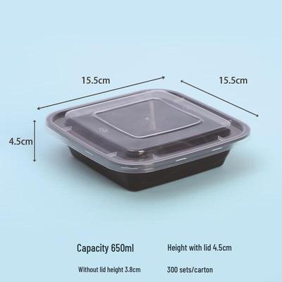 1000ml Einweg Rechteckiger Takeout-Behälter