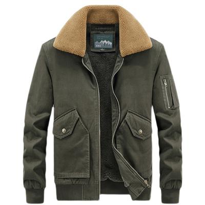 New Autumn Plus Velvet Padded Warm Jacket Plus Velvet Tooling Coat