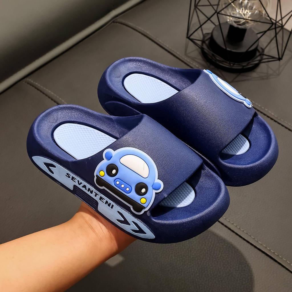 2026 Summer Cartoon Kids' Parent-Child Sandals: Soft, Non-Slip Soles for Home, Bath, and Outdoor Use