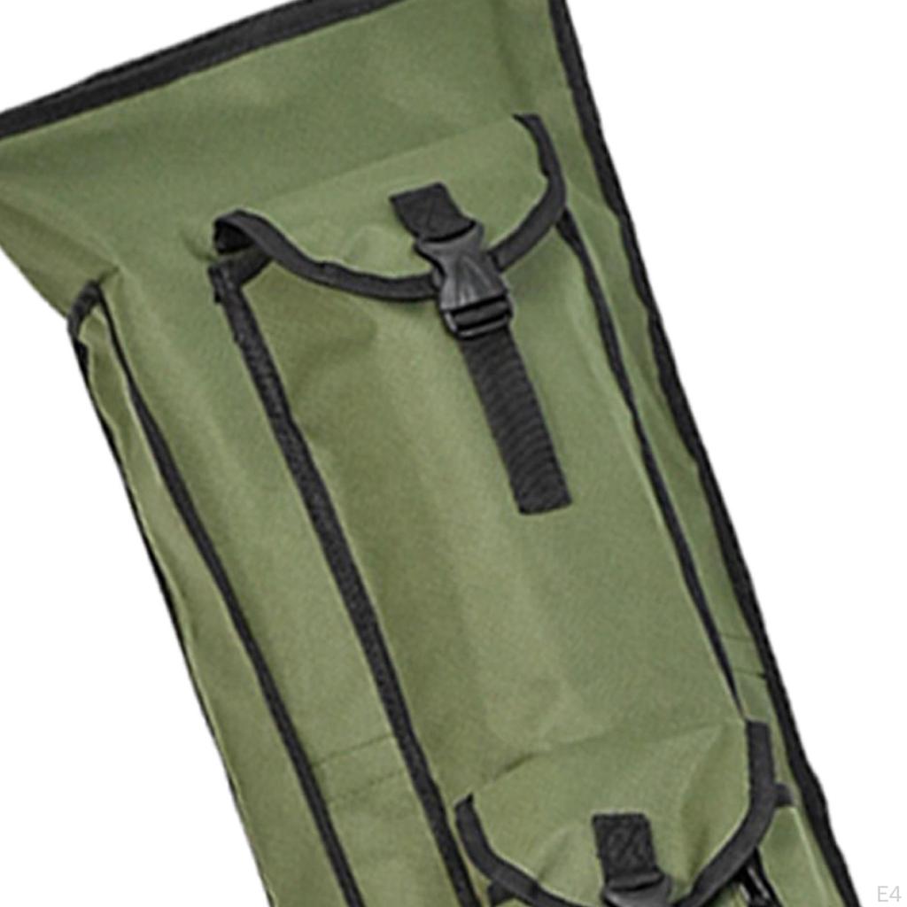 Fishing Bag with Rod Holder Case Holds 6 s Tackle Travel Organizer