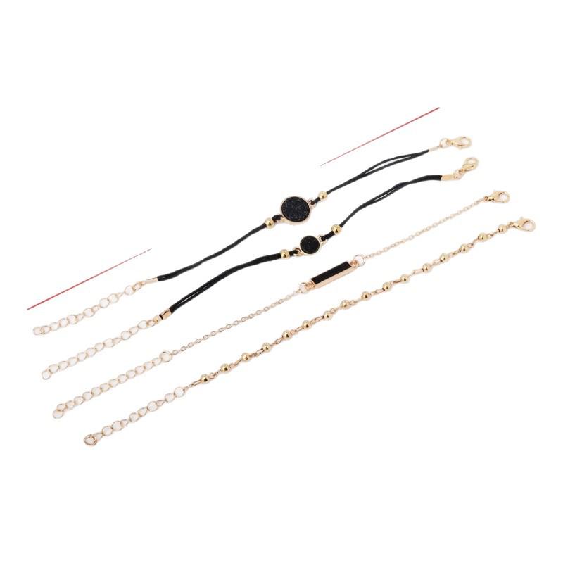 European & American Turquoise Stackable Multi-layer Bracelet - Women's Trendy Fashion Accessory