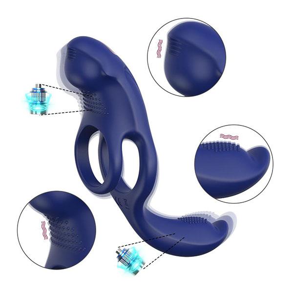 Penis Hoden Stimulation Vibrator Cock Ring Klitoris Leistungsstarke Erwachsene Sex Spielzeug für Frauen Männer