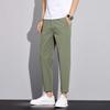 2026 Summer Men's Ankle-Lenght Pants Fashion Men Casual Slim Lightweight Trousers Male Vintage Streetwear Thin Pants