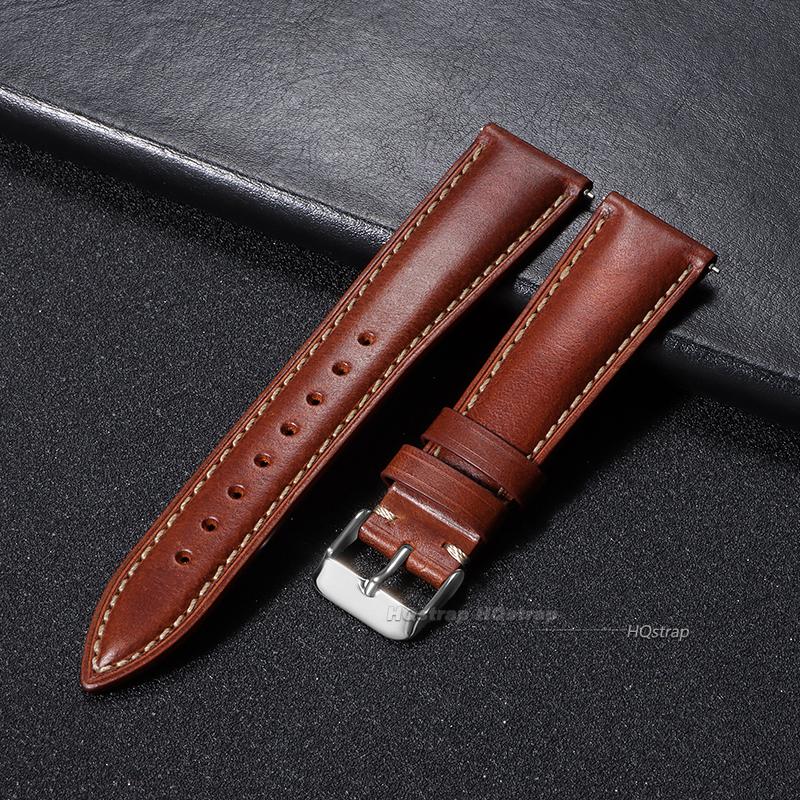 

Calfskin Leather Watchband Quick Release Watch Band Wrist Strap with Silver Stainless Steel Buckle 18mm 19mm 20mm 21mm 22mm Belt 18mm светло-коричневого