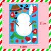 Xh053 Diy Christmas Santa Snowman Puzzle Stickers For Kids With Colorful Designs