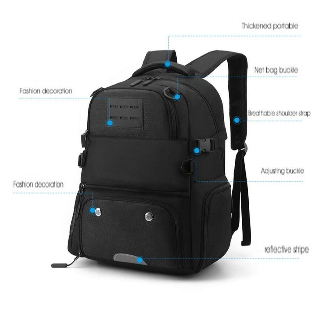 Large Capacity Soccer Bag with Shoes Bag School Football Backpack  Outdoor