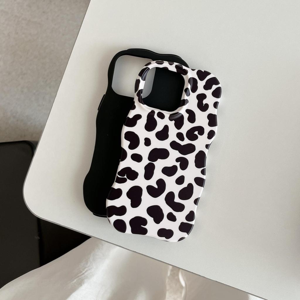 Korean Leopard Print Premium Phone Case for iPhone 17 Pro Max, 16, 14/13