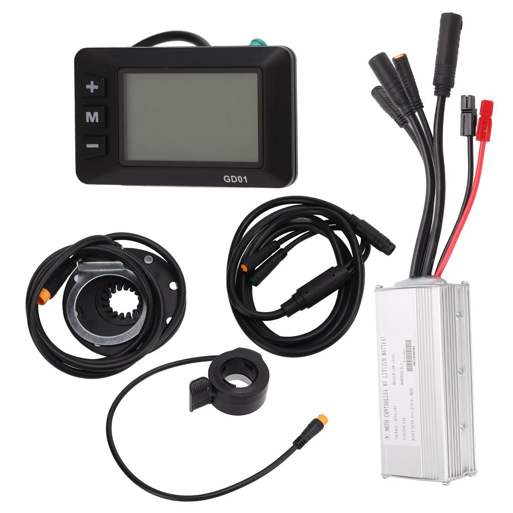 Electric Modification Kit Aluminum Alloy Waterproof Electric Bike Motor Controller with GD01 Panel for Electric Vehicle