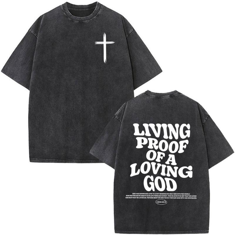 Gewaschene T-Shirts Herren Mode Vintage Oversize T-Shirts Harajuku T-Shirt