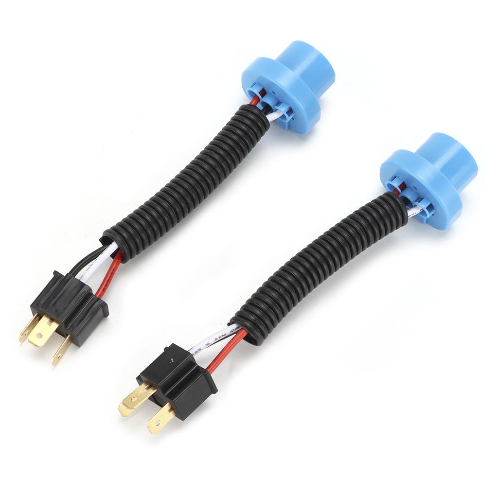 Car H4 Male To 9007 Female Adapter Headlight Mounted Universal Plug and Play 12V?24V