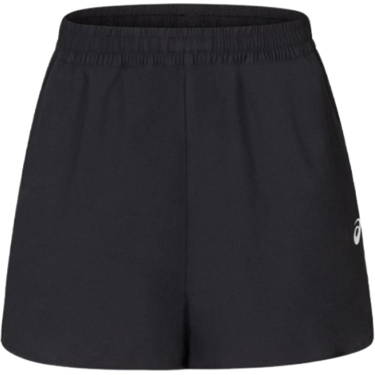 Asics Printed Logo Elastic Waist Woven Sports Shorts Women Bottoms Black 2012C959-001