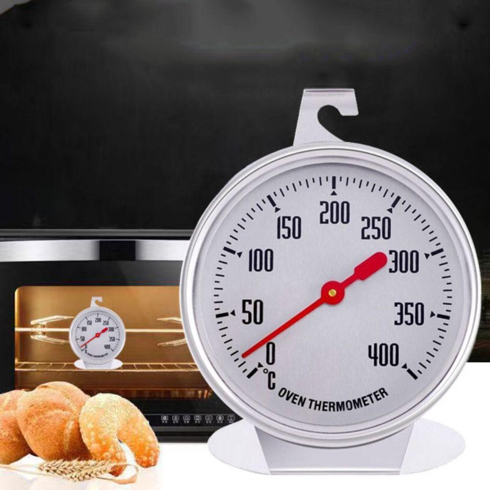 Pointer Style Oven Thermometer Stainless Steel Temperature Gauge   Barbecue BBQ Grill Baking
