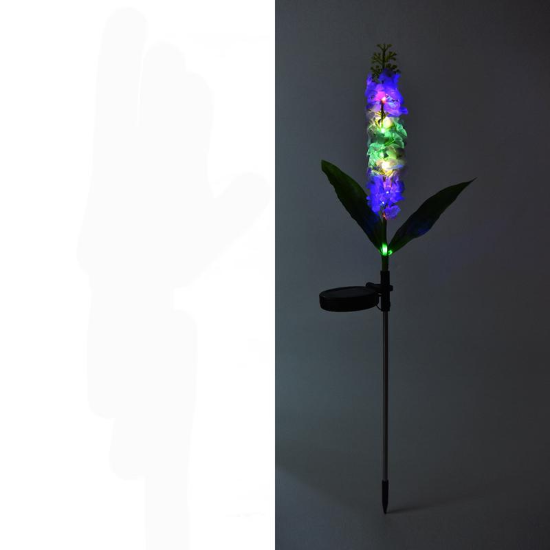 Solar Powered Purple Hyacinth Garden Lights