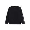 Li Ning Sports Fashion Series Logo Print Fleece Crewneck Sweatshirt Men Sweatshirt Black AWDRB77-7