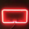 12V Universal Car Neon License Number Tag Frame With LED Lights Front Rear Cover