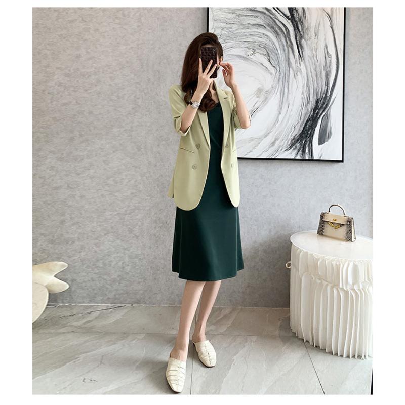 Nová velká dámská ležérní bunda se sedmičtvrtečními rukávy tenký tenký kabát svrchní oblečení