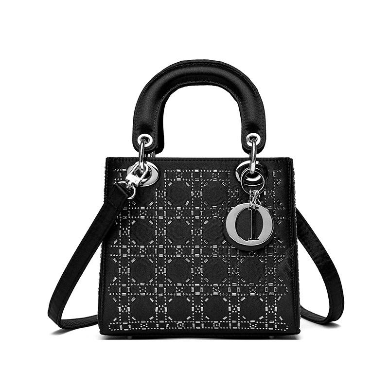 

Висококласна текстура, легка розкіш, сумка принцеси Діани з ромбоподібним візерунком, сумка кросбоді та сумка на одне плече large