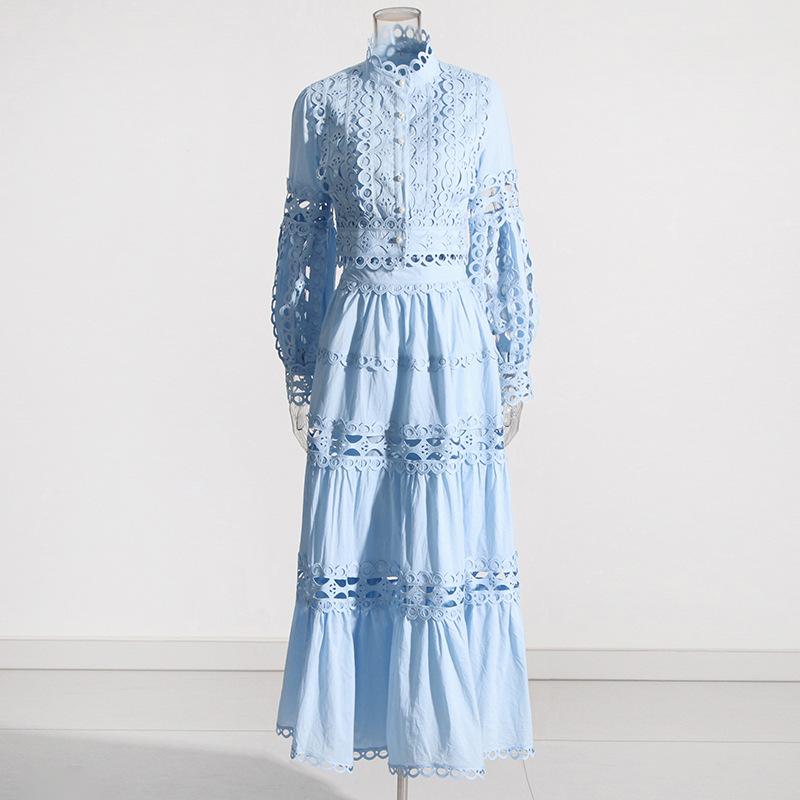 Eleganta gara maxi kleita Divdaļīgi komplekti