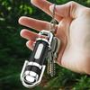 Rechargeable Mini Edc Keychain Flashlights Multifunctional Cob Work Lights Portable Emergency Light For Walking Searching Hiking