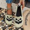 2025 New Women's Halloween Pumpkin Print Breathable Shoes
