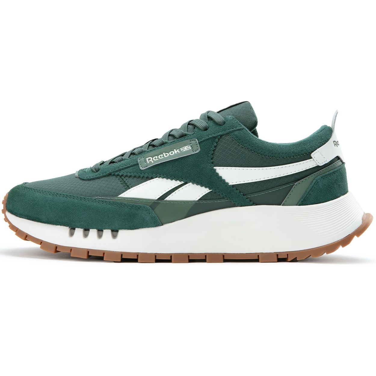 Reebok CL LEGACY W+ Sport Comfort Platform Casual Low-Top Running Shoes, Unisex Dark Green 24FRC903U3GL0 37.5