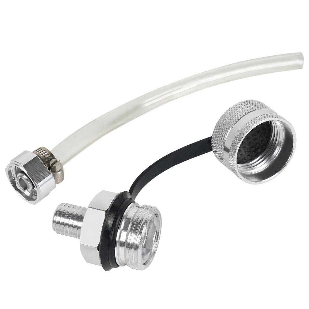 Oil Drain Valve Aluminum Alloy Quick Drain For M14x1.5 M14x1.25 M12x1.25 M12x1.5 Leakproof with Hose Attachment