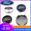 Bilklistremerke Ford Ny 2025 Varmt 4 stk 54 mm Felgsentreringskapsler Merke Logo For Ford Focus Mondeo Mustang Fiesta Kuga MK2 Everest Escap