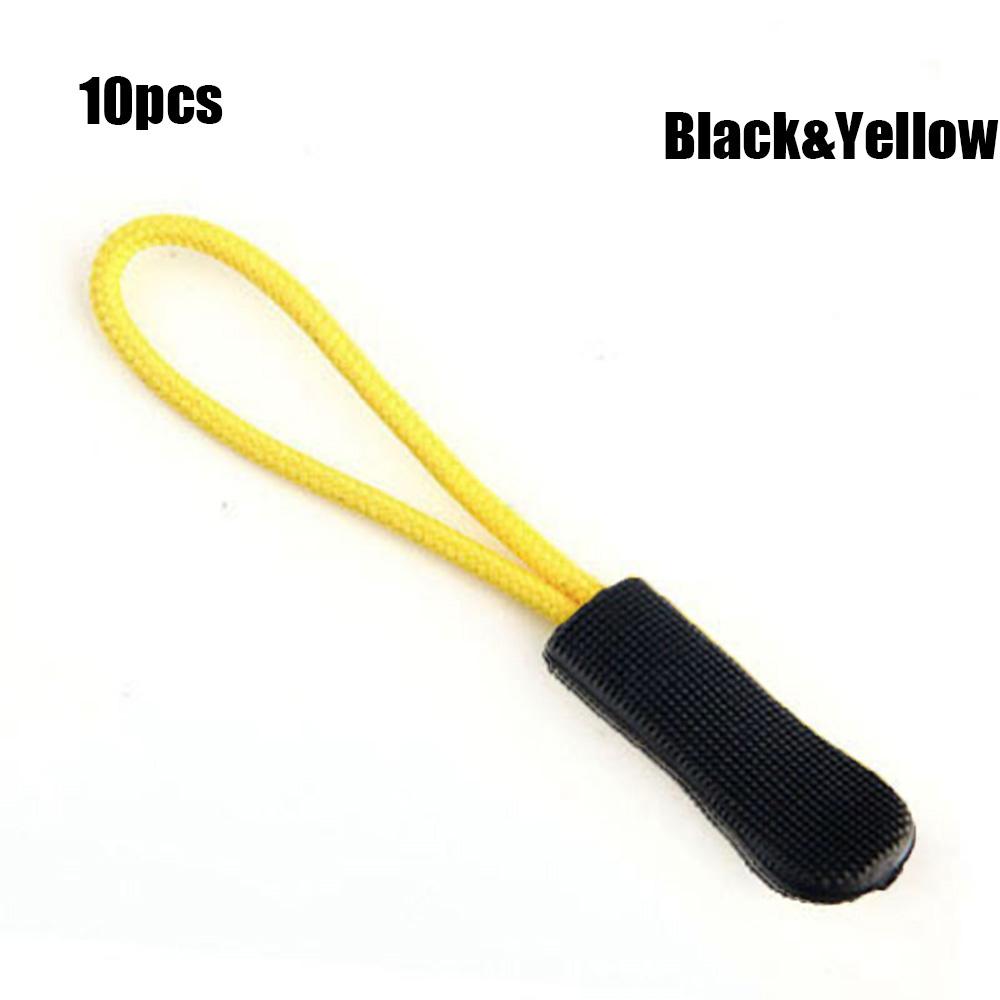 10 PEÇAS/Pacote Mochila Jaqueta Puxador de Zíper de Reposição Corda Puxadores Bolsas Clipe Fivela Puxador de Zíper Mala Roupa de Viagem Ferramentas