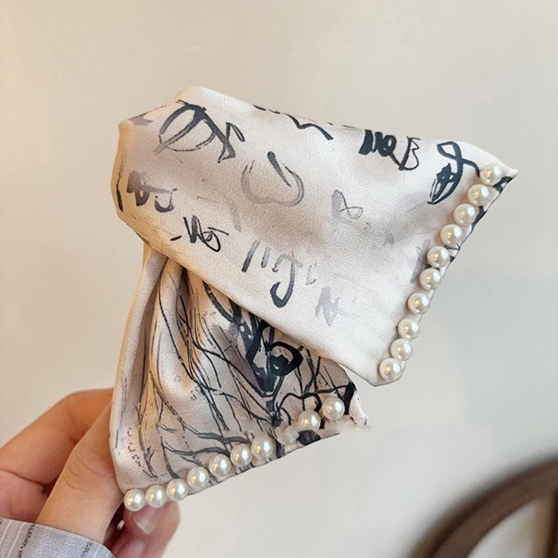 

Тушь живопись треугольная жемчужная заколка для волос новый китайский стиль простой ретро зажим-краб китайский стиль нишевые универсальные аксессуары для волос женщина