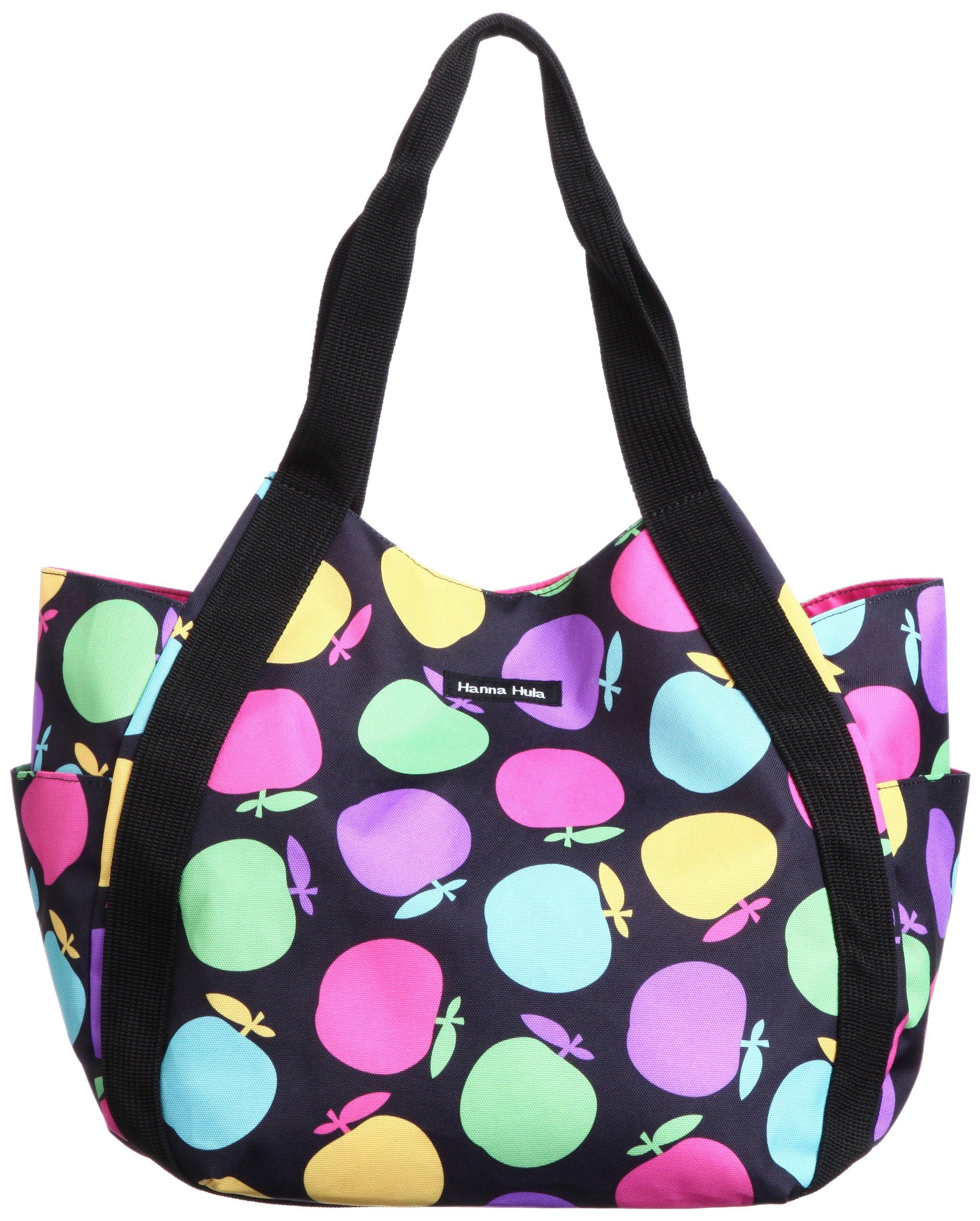 

Colorful apple round tote bag [Hannah Fla]