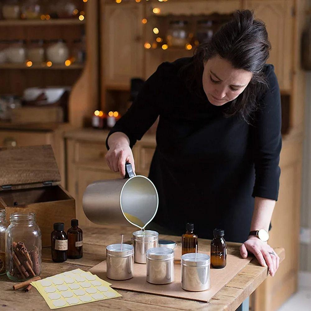 240PCS Double-Sided Wax Wick Sticker Heat Resistance Candle Wick Glue Candle Wick Stickers  Candle