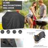BBQ Cover with Storage Bag  UV Resistant Dustproof Barbeque Protection Cover Outdoor Barbecue Cover Round for Patio Garden