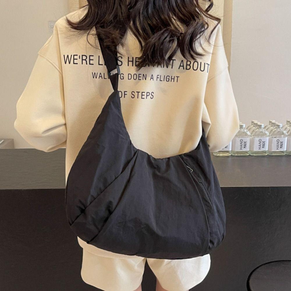 Tote Bag Casual Dumpling Bag Large Capacity Oxford Cloth Underarm Bag Nylon Shoulder Bag  Travel
