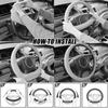 13*16in Steering Wheel Cover 1pc Black Replacement